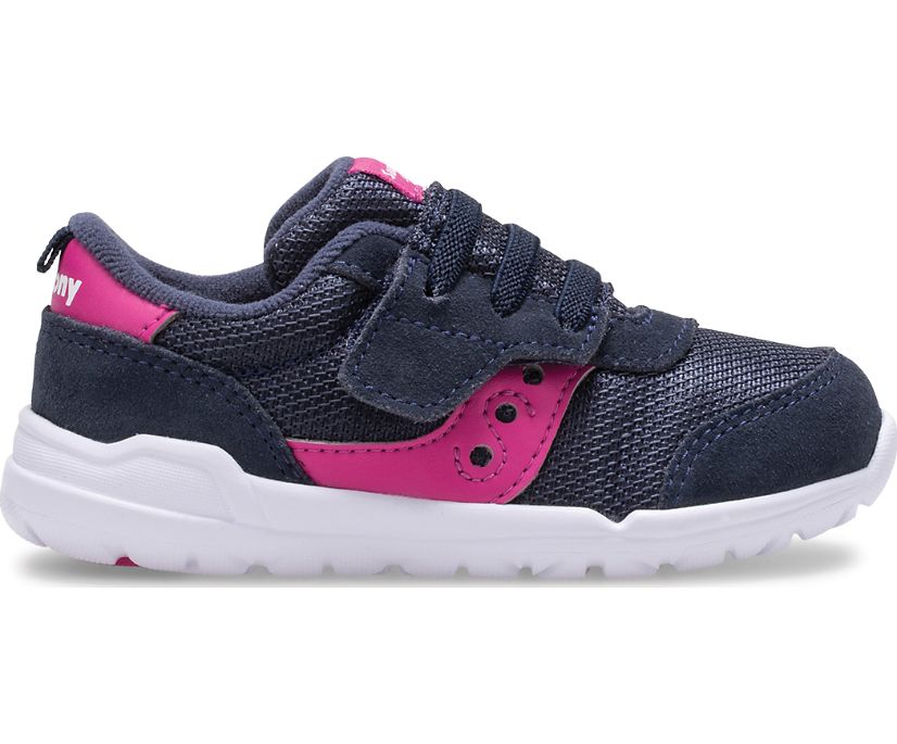 Saucony Jazz Riff Kids' Sneakers Navy / Pink | Canada 734YXFU